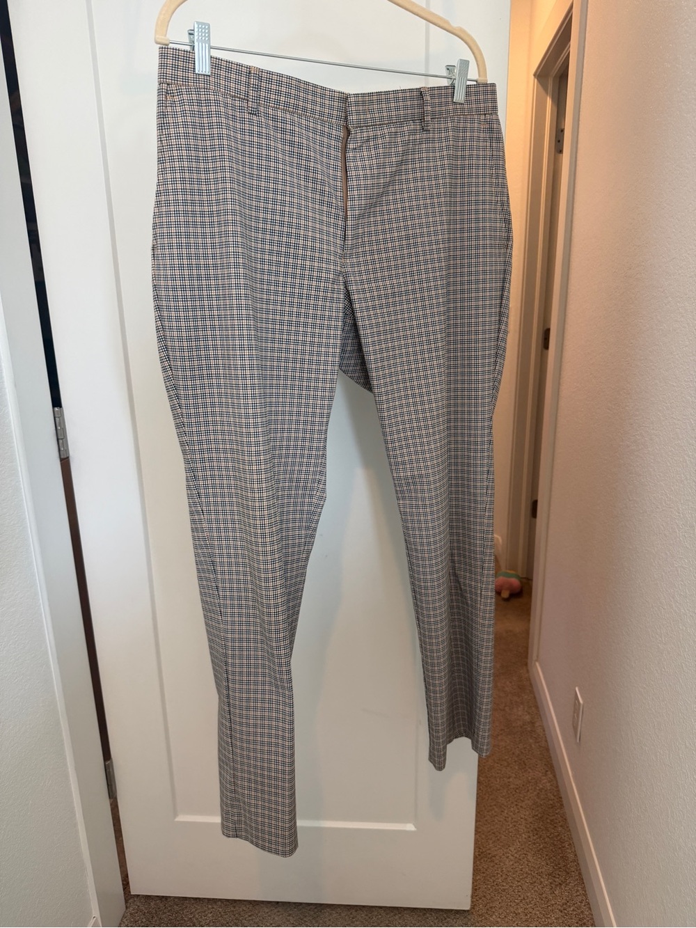 Tommy Hilfiger Gray Plaid Dress Pants